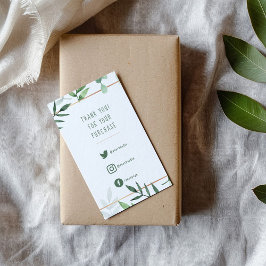 ソーシャルリンク、緑葉の縁ど金ゴールド挿入カード エンクロージャーカード