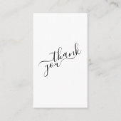 ソーシャルロゴ、白黒のお客様の注文 エンクロージャーカード (正面)