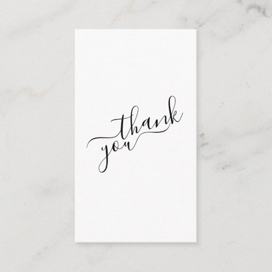 ソーシャルロゴ、白黒のお客様の注文 エンクロージャーカード (正面)