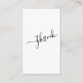 ソーシャルロゴ、白黒のお客様の注文 エンクロージャーカード (正面)