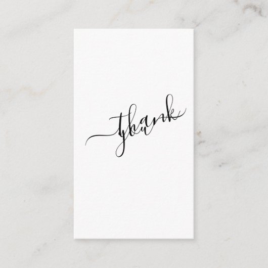 ソーシャルロゴ、白黒のお客様の注文 エンクロージャーカード (正面)