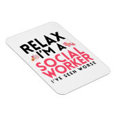 ソーシャルワーカおもしろいーギフトマスターズワーカーLCSW マグネット (右側)