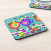 ソーシャルワーカお洒落ー鳥類陶磁器タイル コースター (左側)