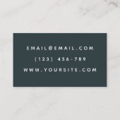 ソーシャルワーカカラフルーツリーオータム秋テーマリーフ 名刺 (裏面)