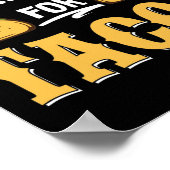 ソーシャルワーカーがタコスのためにソーシャルワークを行う ポスター (角)