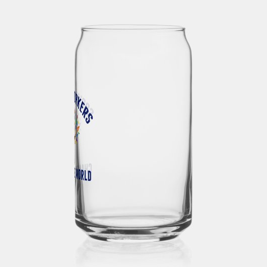 ソーシャルワーカーが世界を変えるソーシャルワーク ガラス缶 (左)