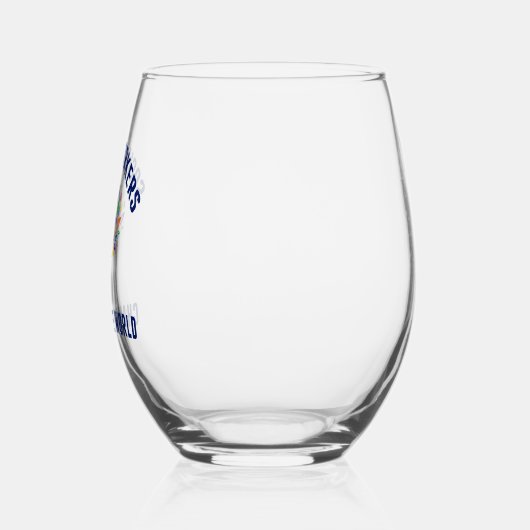 ソーシャルワーカーが世界を変えるソーシャルワーク ステムなしワイングラス (左)