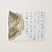 ソーシャルワーカーが心強い引用文を知やる気を起こさせるる ジグソーパズル (横)