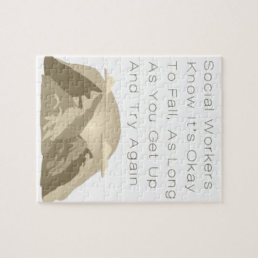 ソーシャルワーカーが心強い引用文を知やる気を起こさせるる ジグソーパズル (横)