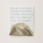 ソーシャルワーカーが心強い引用文を知やる気を起こさせるる ジグソーパズル (縦)