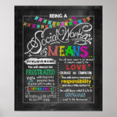 ソーシャルワーカーである感動的こと ポスター (正面)