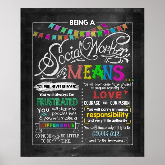 ソーシャルワーカーである感動的こと ポスター (正面)