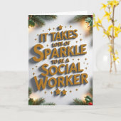 ソーシャルワーカーになるには多くの輝きが必要である Chr カード (黄色い花)