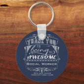 ソーシャルワーカーに感謝 キーホルダー (正面)