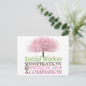 ソーシャルワーカーのはがき ポストカード (スタンド正面)