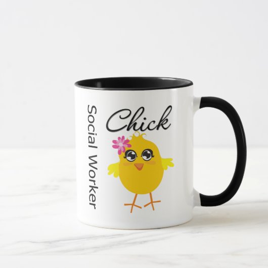 ソーシャルワーカーのひよこ マグカップ (右)