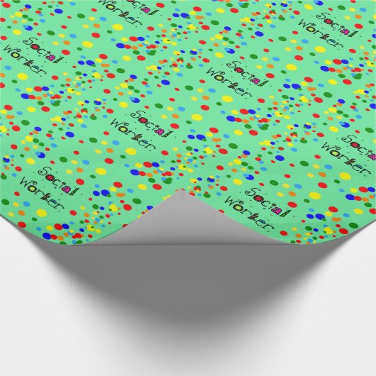 ソーシャルワーカーのギフトラッピング紙 ラッピングペーパー (角)