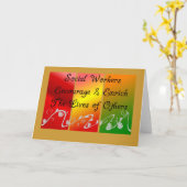 ソーシャルワーカーのギフト カード (黄色い花)