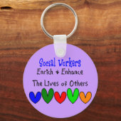 ソーシャルワーカーのギフト キーホルダー (正面)