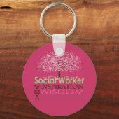 ソーシャルワーカーのギフト キーホルダー (正面)
