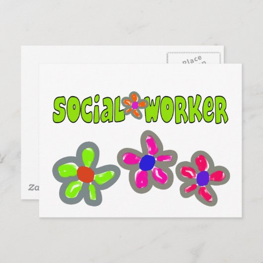 ソーシャルワーカーのギフト ポストカード (正面/裏面)