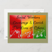 ソーシャルワーカーのギフト ポストカード (正面/裏面)