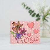 ソーシャルワーカーのギフト ポストカード (スタンド正面)