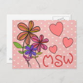 ソーシャルワーカーのギフト ポストカード (正面/裏面)