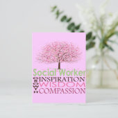 ソーシャルワーカーのギフト ポストカード (スタンド正面)