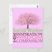 ソーシャルワーカーのギフト ポストカード (正面/裏面)