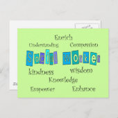 ソーシャルワーカーのギフト ポストカード (正面/裏面)