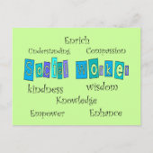 ソーシャルワーカーのギフト ポストカード (正面)