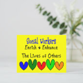 ソーシャルワーカーのギフト ポストカード (スタンド正面)