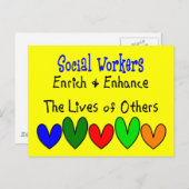 ソーシャルワーカーのギフト ポストカード (正面/裏面)