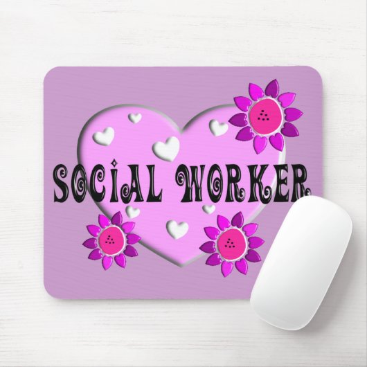ソーシャルワーカーのギフト マウスパッド (マウス)