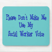 ソーシャルワーカーのギフト マウスパッド (正面)