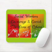 ソーシャルワーカーのギフト マウスパッド (マウス)