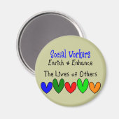 ソーシャルワーカーのギフト マグネット (正面/裏面)