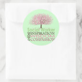 ソーシャルワーカーのギフト ラウンドシール (バッグ)