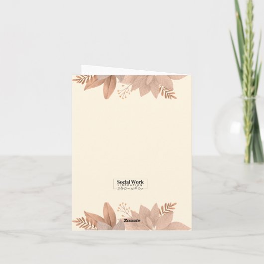 ソーシャルワーカーのサンキューカード サンキューカード (裏面)