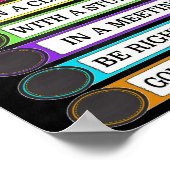 ソーシャルワーカーのドアの標識はどこか ポスター (角)