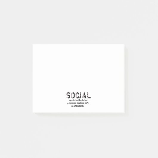 ソーシャルワーカーのポストイットノート ポストイット (正面)