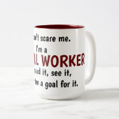 ソーシャルワーカーのマグ ツートーンマグカップ (正面右)