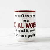 ソーシャルワーカーのマグ ツートーンマグカップ (中央)