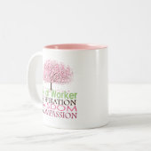 ソーシャルワーカーのマグ ツートーンマグカップ (正面左)