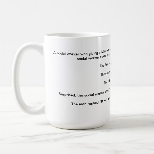 ソーシャルワーカーのマグXVI コーヒーマグカップ (左)