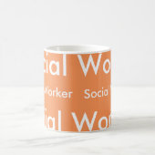 ソーシャルワーカーのユニセックスなマグ コーヒーマグカップ (中央)