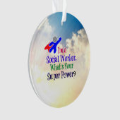 ソーシャルワーカーのユーモア オーナメント (正面)