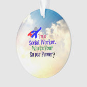 ソーシャルワーカーのユーモア オーナメント (正面)