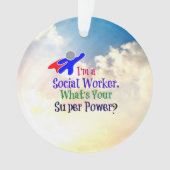 ソーシャルワーカーのユーモア オーナメント (正面)